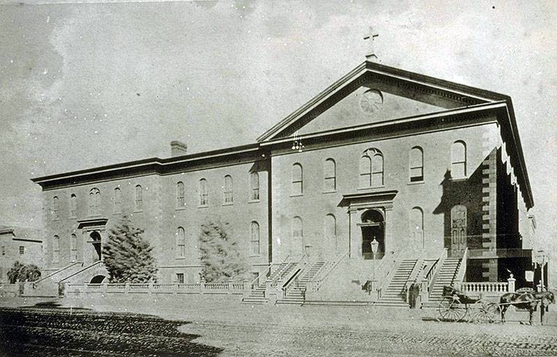 File:St.-Ignatius-Church-and-College.-Ca-1870 Graves.jpg
