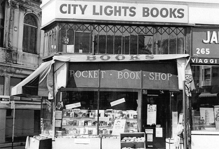 Image result for city lights IN NORTH BEACH IN THE 1960S