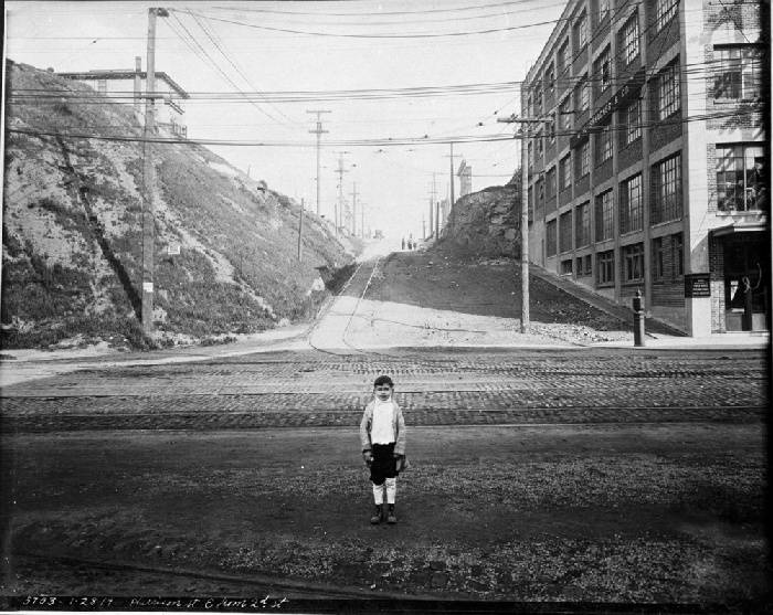 Boy with influenza mask at Harrison and 2nd January 28 1919 wnp36.01997.jpg