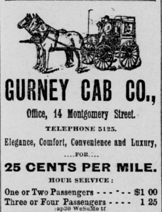 Gurney cab advert SFCall 1890-5-1.png