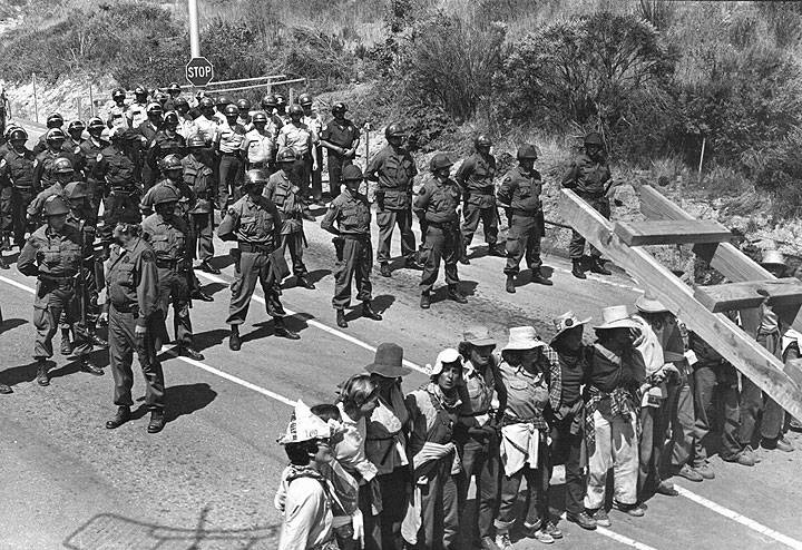 protestors at Diablo Canyon in 1981
