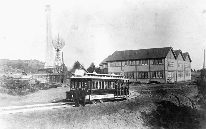Looking east at McAllister Car Barn and Powerhouse, circa 1890 wnp37.01668.jpg