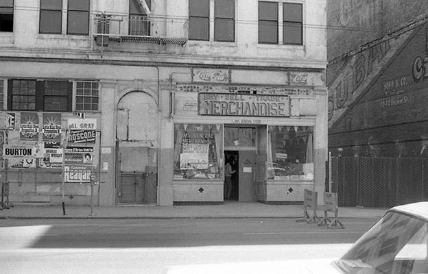 Jim's General Merchandise, 789 Howard, before destruction as part of South of Market Redevelopment Oct 1970 TOR-0045.jpg