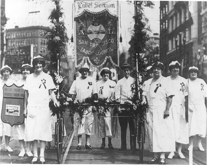 Waitresses union 1925 labor day parade PC4.jpg