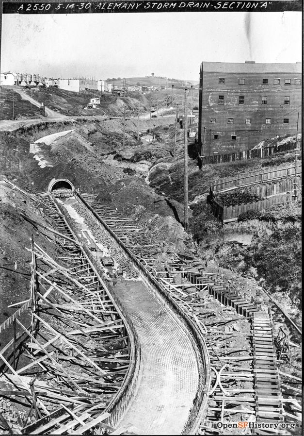 FileMay 14 1930 Alemany storm drain, Section A Culverting Islais Creek