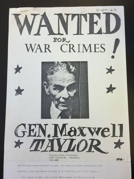 File:General Maxwell Taylor War Criminal Poster.JPG