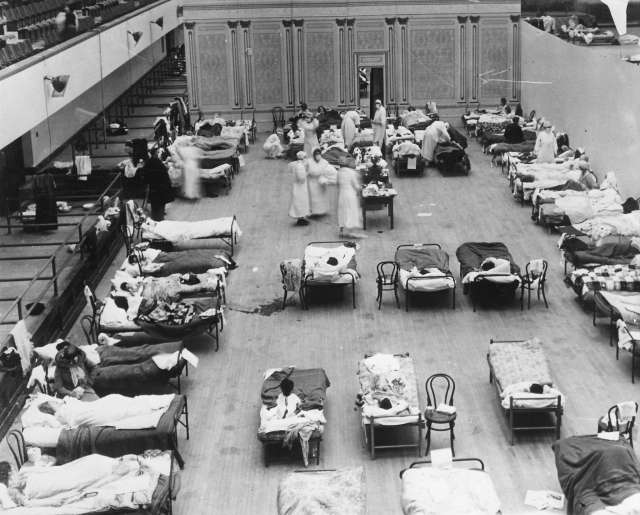 File:Oakland Civic Auditorium during flu pandemic 1918 Oakland Public Library.jpg