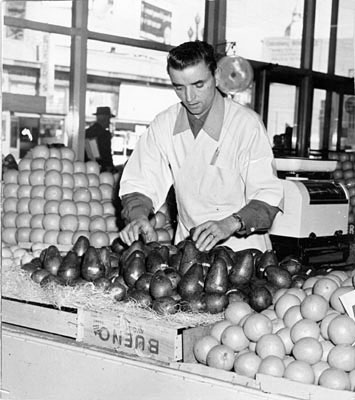 File:Pete Giannini arranging avocados 1955 AAC-6837.jpeg