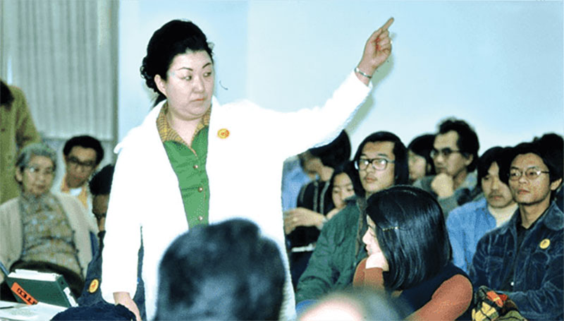 File:Japantown-resident-and-CANE-member-Helen-Liveritte-speaks-out-at-a-CANE-meeting.-CANE-was-an-intergenerational-community-organization.-Photo-Boku-Kodama.jpg