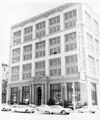 Cadillac dealership, August 1964; Photo: San Francisco History Center, SF Public Library