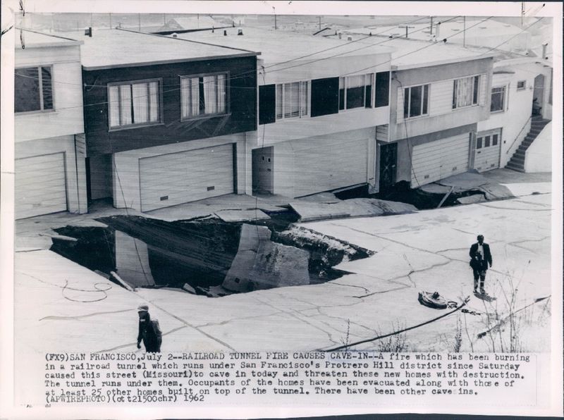 File:Protrero Hill tunnel cave in 1962.JPG