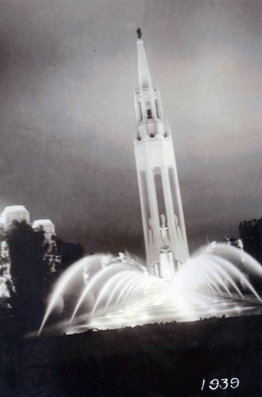 GGIE Main Tower and fountains 1939-Don Logomarsino.jpg