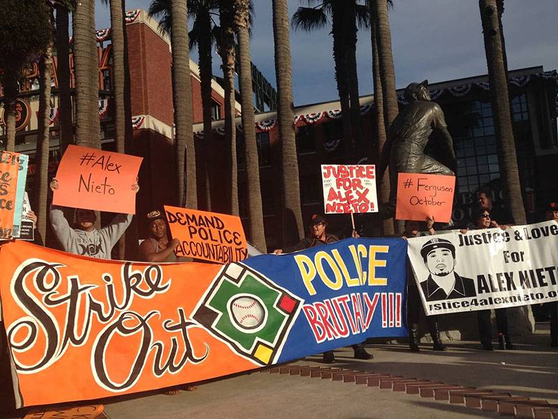 Organizers,-activists,-artists-at-ATT-Park,-during-2014-Pennant-race Camarena.jpg