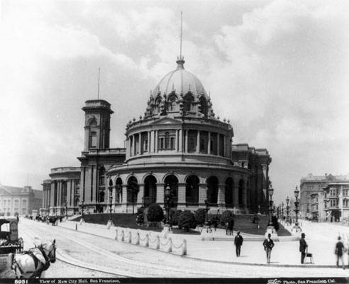 File:Hall of Records and City Hall, looking west from City Hall Avenue at McAllister Street, 1877-1897 AAA-4765.jpg