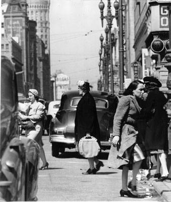 File:Two women jaywalkers on market july 1941 AAB-6257.jpg