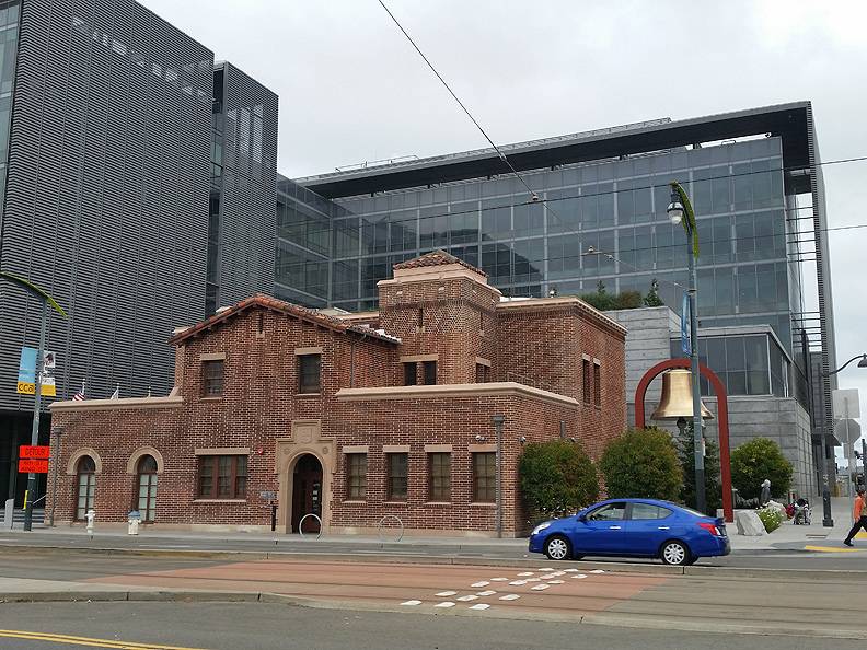 Mission-Bay-old-firehouse-surrounded-by-new-Police-HQ 20161015 125356.jpg