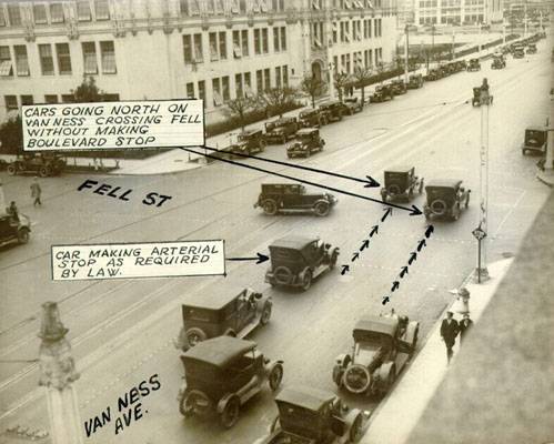 File:Automobile traffic at Van Ness Avenue and Fell Street feb 3 1927 AAB-5686.jpg