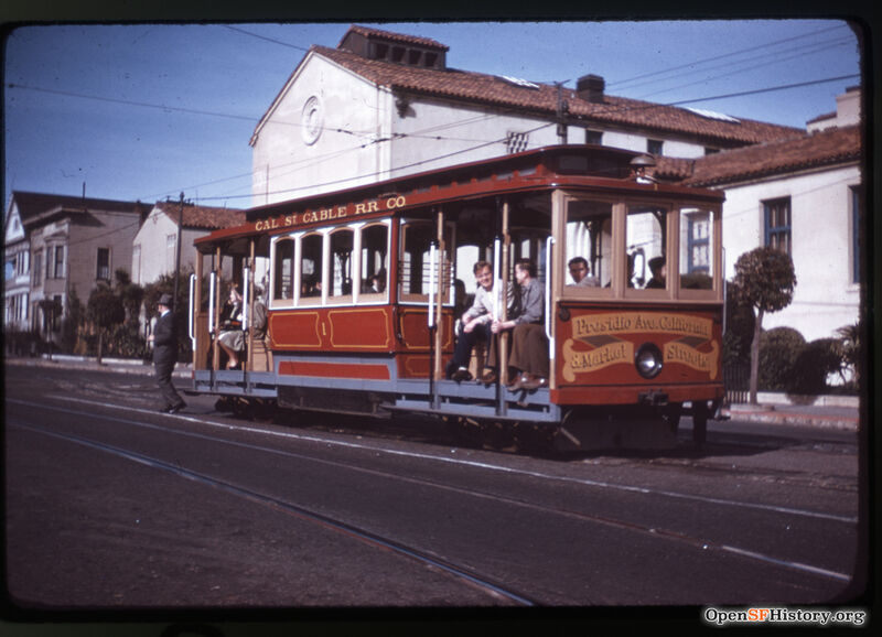 Nov 3, 1947 California st cable car 1 at JCC opensfhistory wnp25.0309.jpg