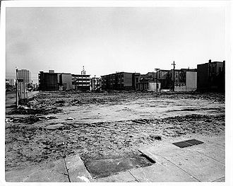 Laguna and Golden Gate, Nov. 1970; Photo: San Francisco History Center, SF Public Library