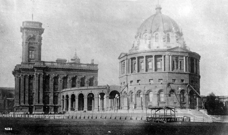 File:New City Hall and sand lot c 1880 Thomas P Woodward collection courtesy Society of California Pioneers.jpg