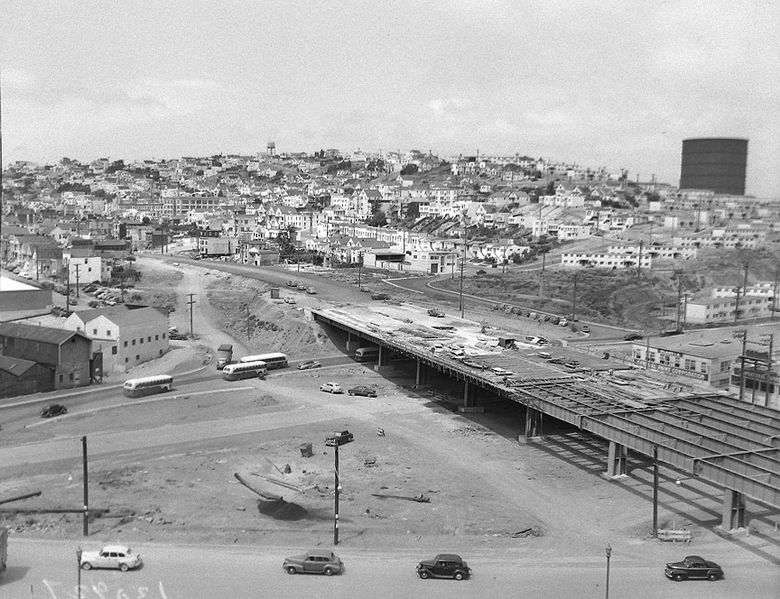 File:Hwy-101-at-Army-w-Potrero-Hill-under-construction-1955 6748.jpg