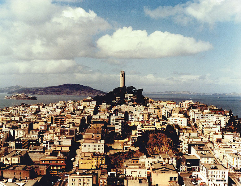 File:Coit-Tower-and-Tel-Hill-w-Alcatraz-and-Angel-Island-behind-from-downtown-hirise-pretty-clouds-sunny-day-courtesy-Jimmie-Shein.jpg