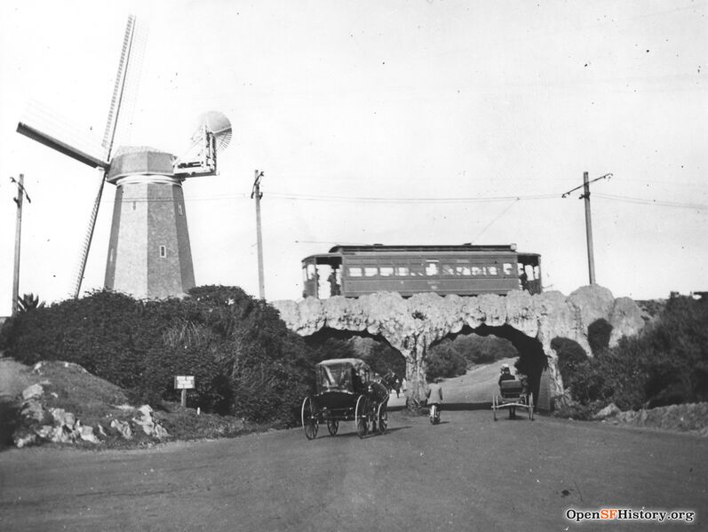 File:Golden Gate Park 1910s rustic bridge w streetcar and Murphy Windmill wnp5.50841.jpg