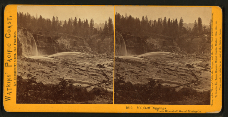 1280px-Malakoff Diggings, North Bloomfield Gravel Mining, by Watkins, Carleton E., 1829-1916 3.png
